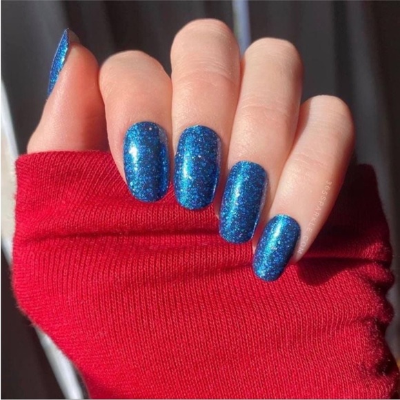 *Retired* Color Street: Dallas Darling | Teal Blue Glitter Purple Silver Party - Picture 5 of 14